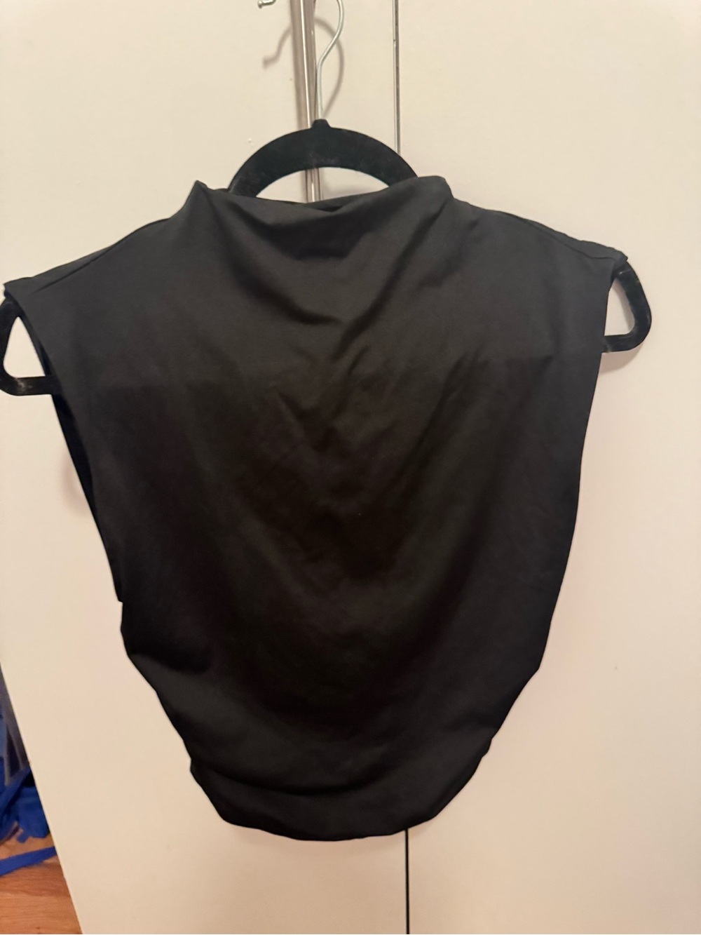 Women’s Black Mock Neck Sleeveless Top